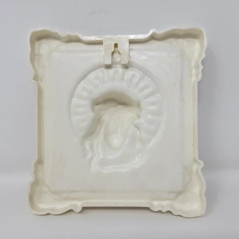 Vintage‎ 3D Celluloid MCM Jesus Christ Head Wall Plaque Religious Decor